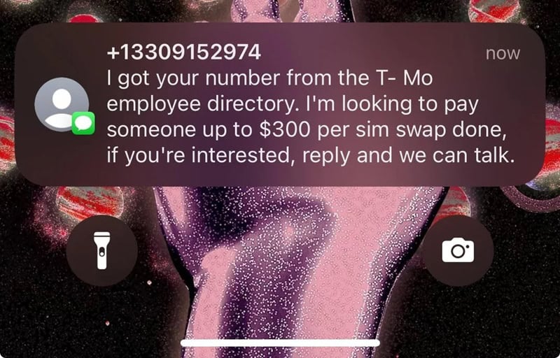 Textos misteriosos da T Mobile em trocas de SIM