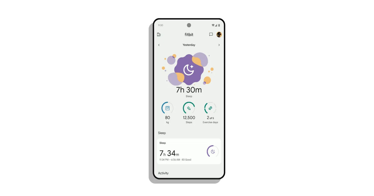 Aplicativo Fitbit lança estatísticas atualizadas de sono