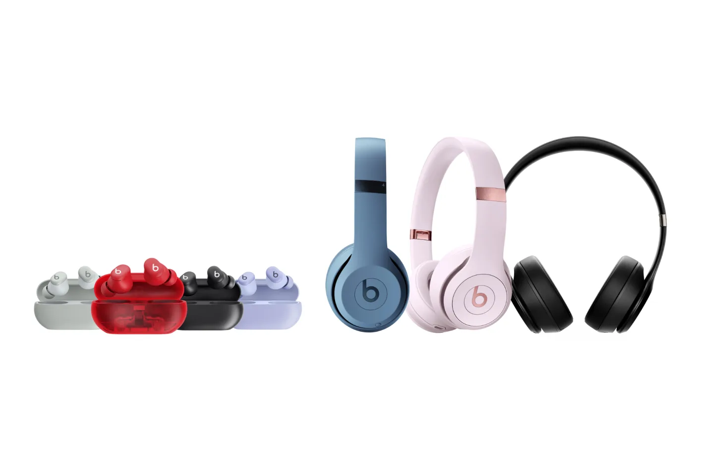 Imagem em destaque da Beats revelou seus novos fones de ouvido Solo Buds e Solo 4