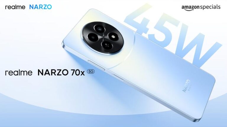 LCD de 120 Hz, chip Dimensity 6100+, bateria de 5000 mAh e câmera de 50 MP: fonte revela especificações do realme Narzo 70x 5G