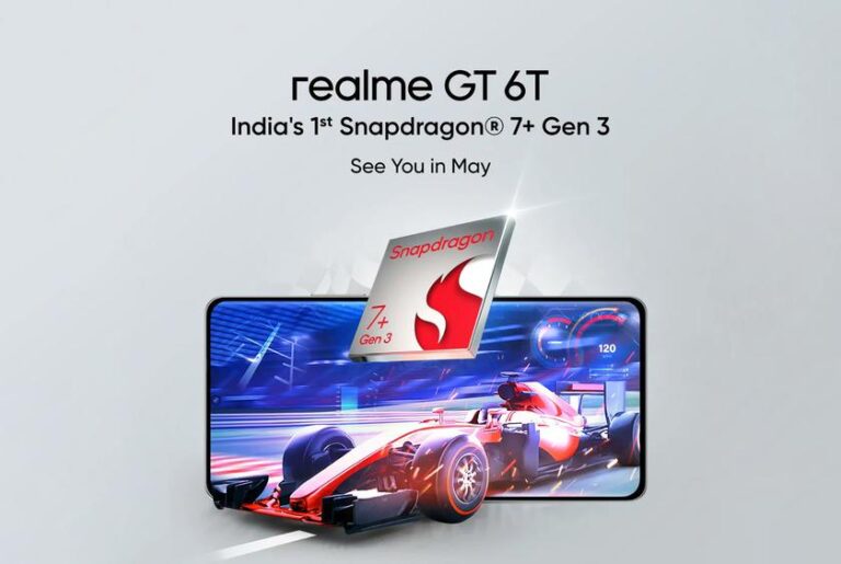 Realme GT 6T Impulsionado pelo Processador Snapdragon 7+ Gen 3 Será Lançado na Índia em Maio