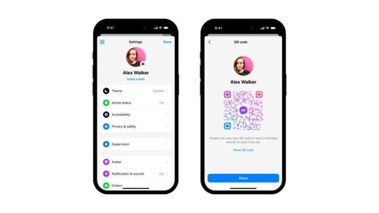 Um novo recurso de código QR anunciado para que o Messenger se conecte com novos amigos instantaneamente