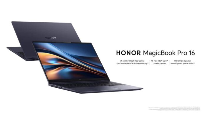 HONOR anuncia preço e disponibilidade na Europa para MagicBook Pro 16
