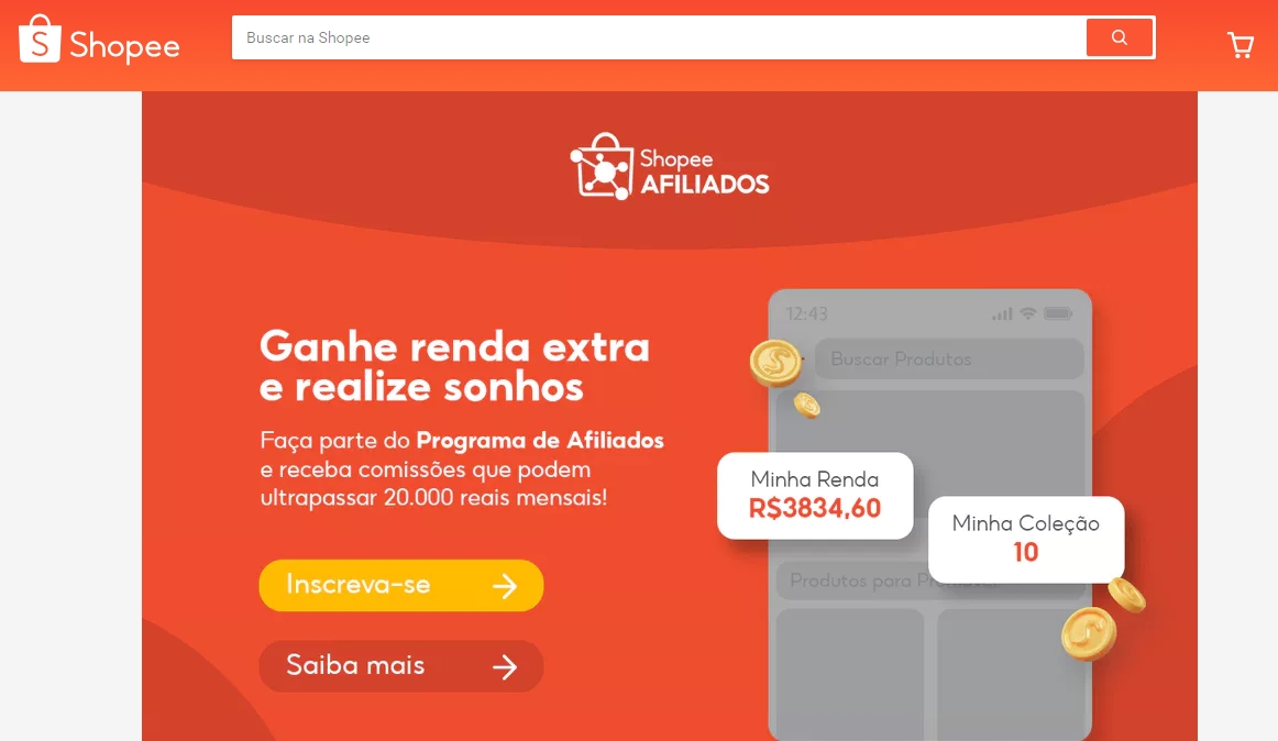 Afiliados Shopee - Imagem: TecMania