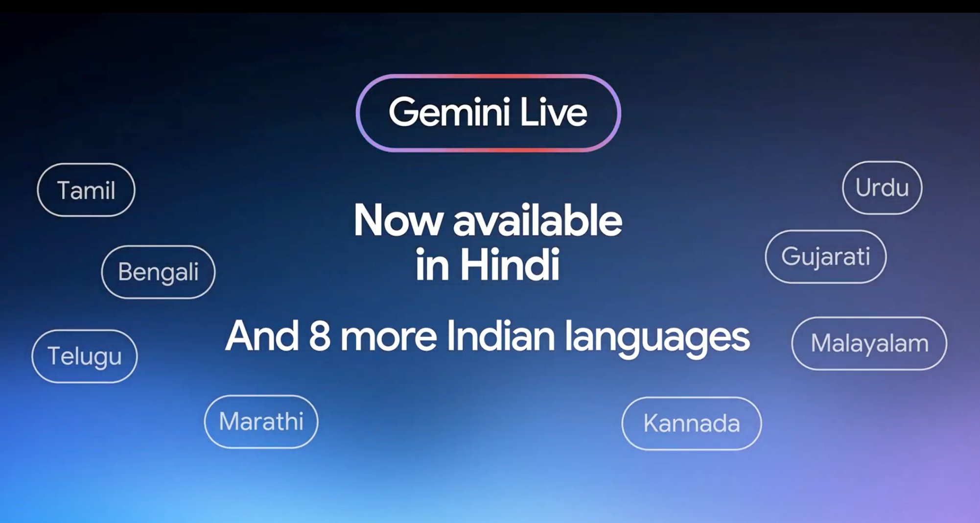 Gemini Live - Agora em Hindi e em 8 Outras Línguas Indianas