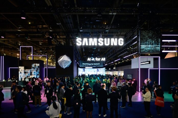 Estande da Samsung na CES 2025.