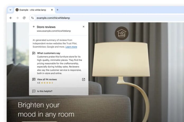 Google Chrome Gets AI-Powered Store Summaries to Improve Online Shopping Experience